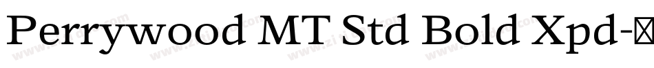 Perrywood MT Std Bold Xpd字体转换